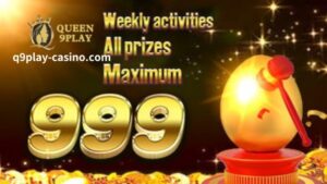 Q9play Casino lingguhang aktibidad na bonus hanggang 999
